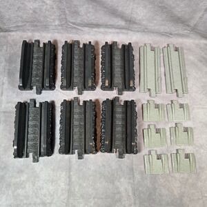 GeoTrax Bridge Overpass Dark Gray‎ Straights Lot Of 14
